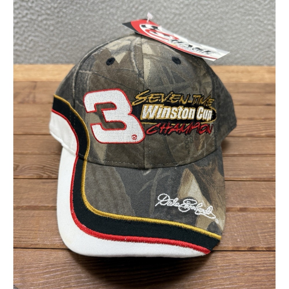 Vintage Chase Authentics Hat Mens Camouflage Snapback Dale Earnhardt Nascar Y2K